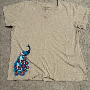 Life Is Good Heather Gray Crusher Tee